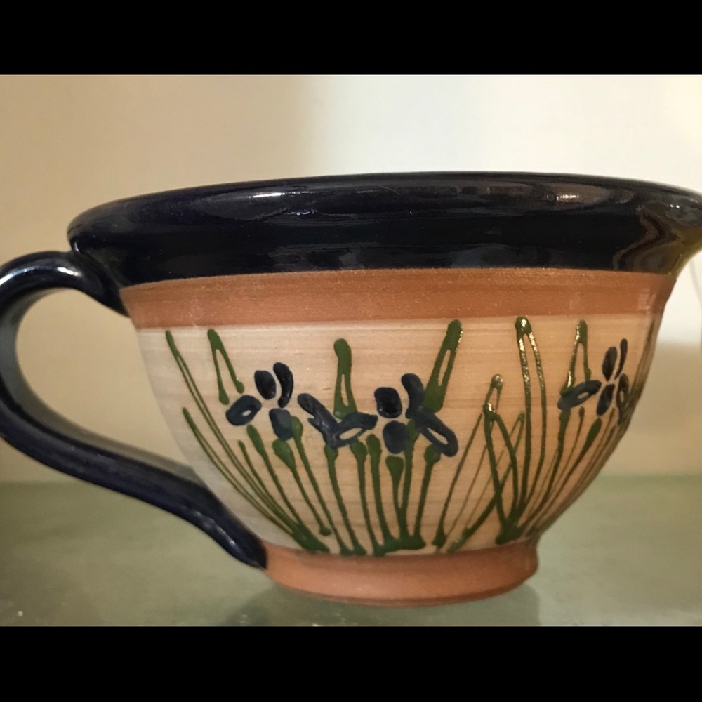 Handmade Ceramic Soup Cup Signed